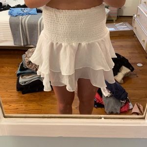 Shein never worn white flowy skirt